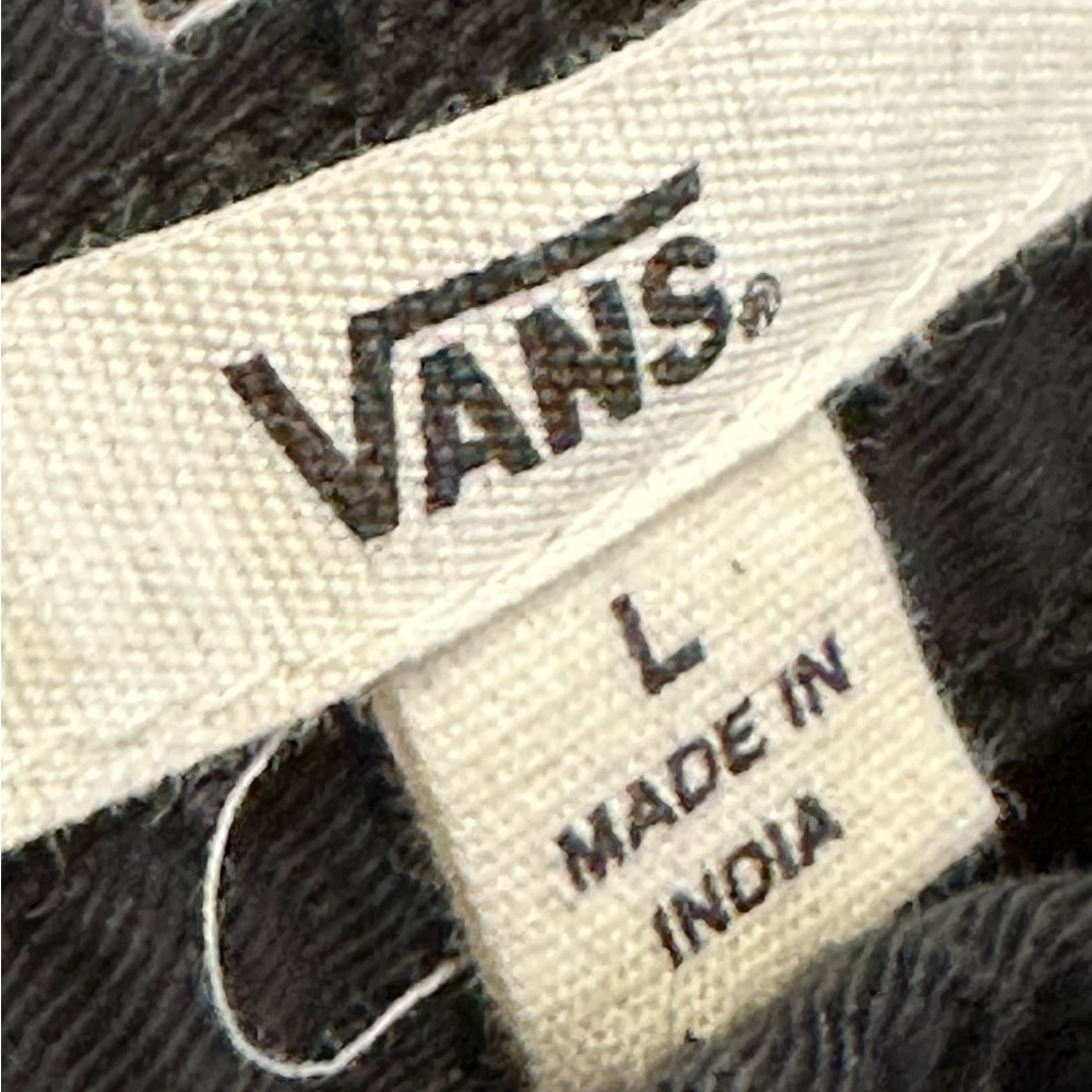 VANS UNISEX BLACK JOGGER PANTS WITH TIE STRING SIZE LARGE - Picture 5 of 6